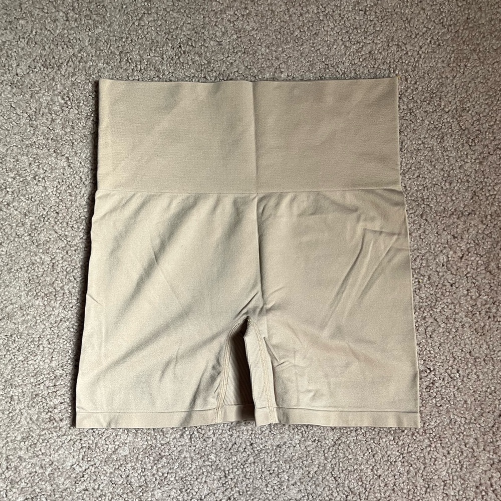 Jockey Women’s Large High-Waisted Tan Shapewear Shorts